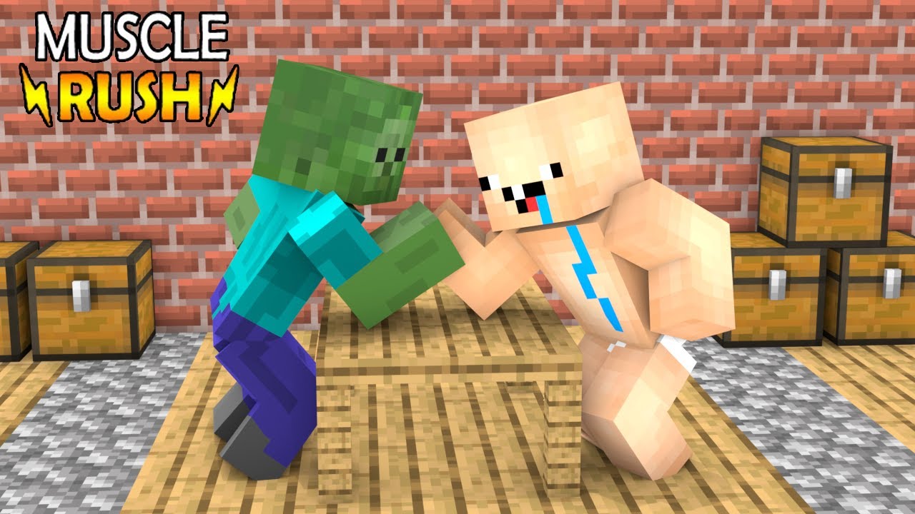 MUSCLE RUSH vs Minecraft Animation