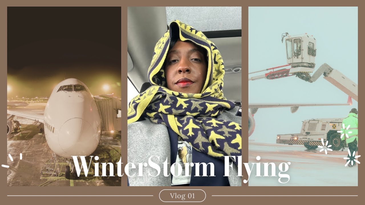 Flight Attendant Vlog 03 | Reserve Flight Attendant | Working 6 Days during a Winter Storm