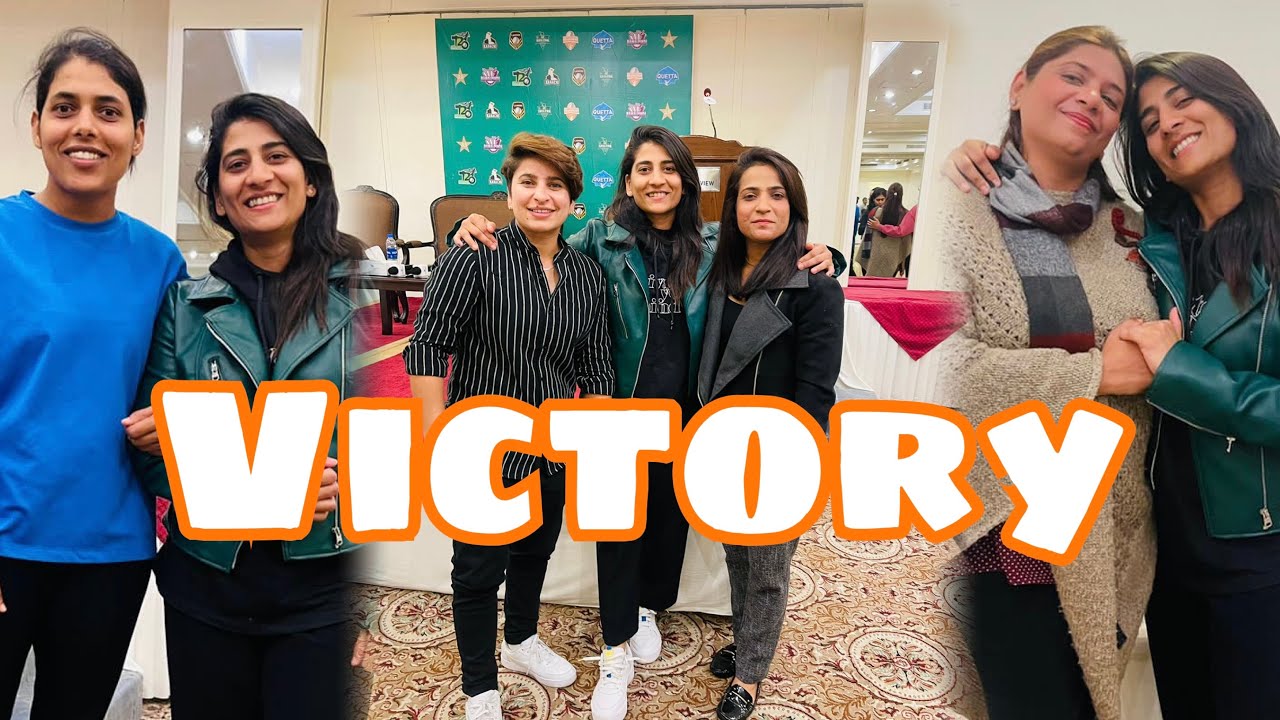 Diana Baig, Nida Dar, Omaima ,Women cricket special Vlog|  celebrating victory against Newzealand