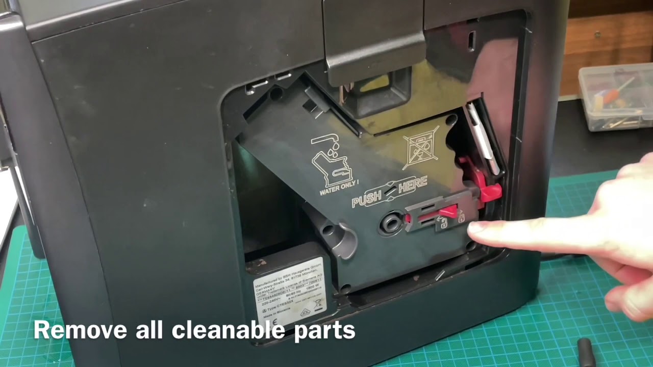 How to clean the brewing group Siemens automatic coffee machine EQ.6 plus DIY