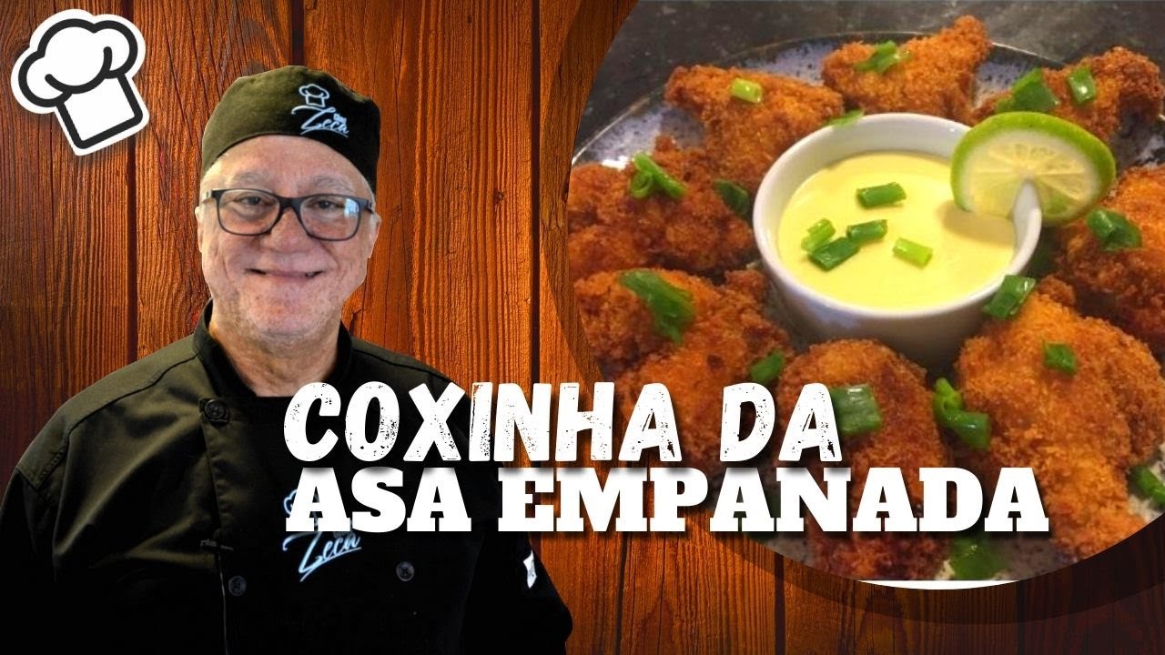 Coxinha da asa empanada ESPETACULAR | Chef Zeca ensina!