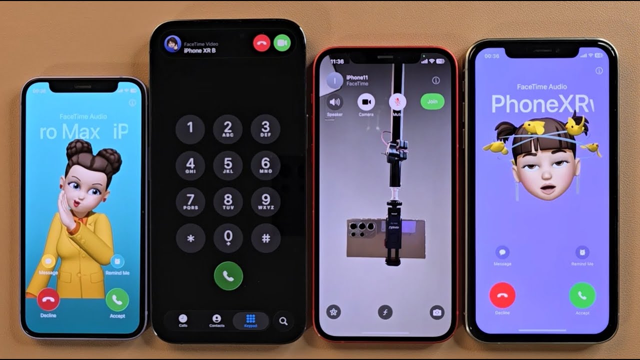 iPhone12m iPhone14Pm iPhone12 iPhone16pro Incoming call Facetime Outgoing call