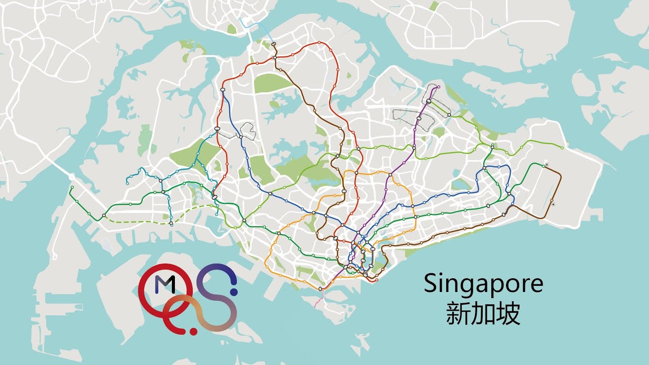 Singapore Metro (MRT) Evolution / 新加坡地铁动态发展史 (1987-2032+)