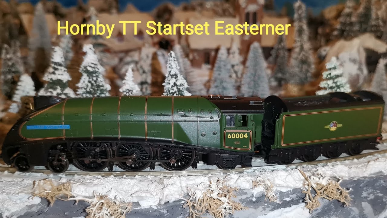 TT - Modellbahn Winterlandschaft   Hornby TT - Startset Easterner