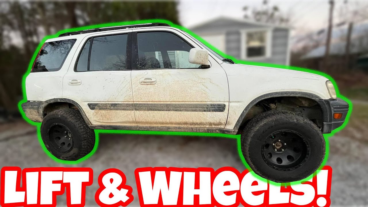 Lifting and Installing New Wheels on the CR-YEETER! RD1 OFF ROAD Honda CRV