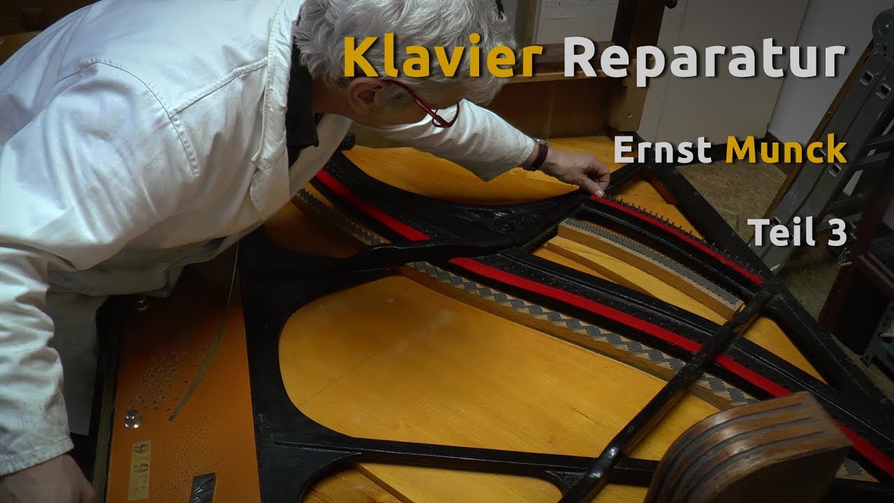 Klavier-Reparatur E. Munck Teil 3: Akustische Anlage