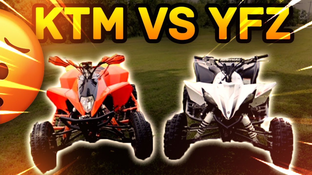 Brand new Yamaha YFZ 450r vs old school KTM 450