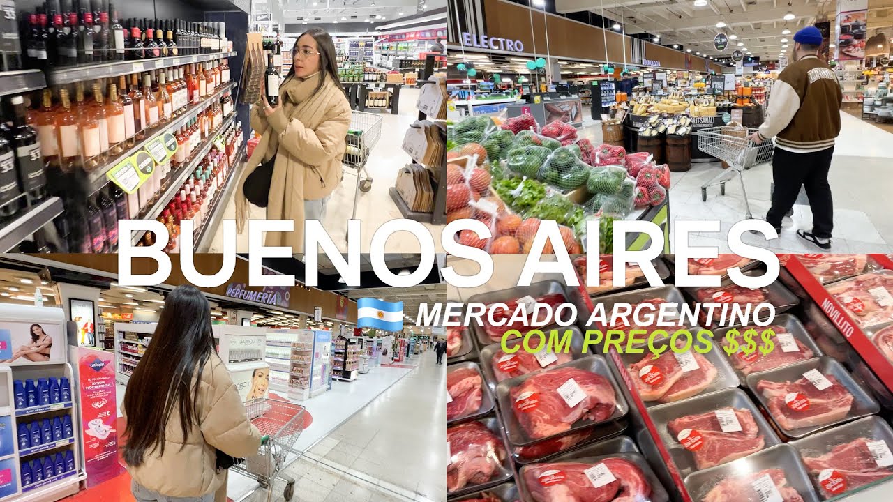 VLOG BUENOS AIRES #05 | Mercado argentino, preços e comprinhas 🇦🇷🛒💸
