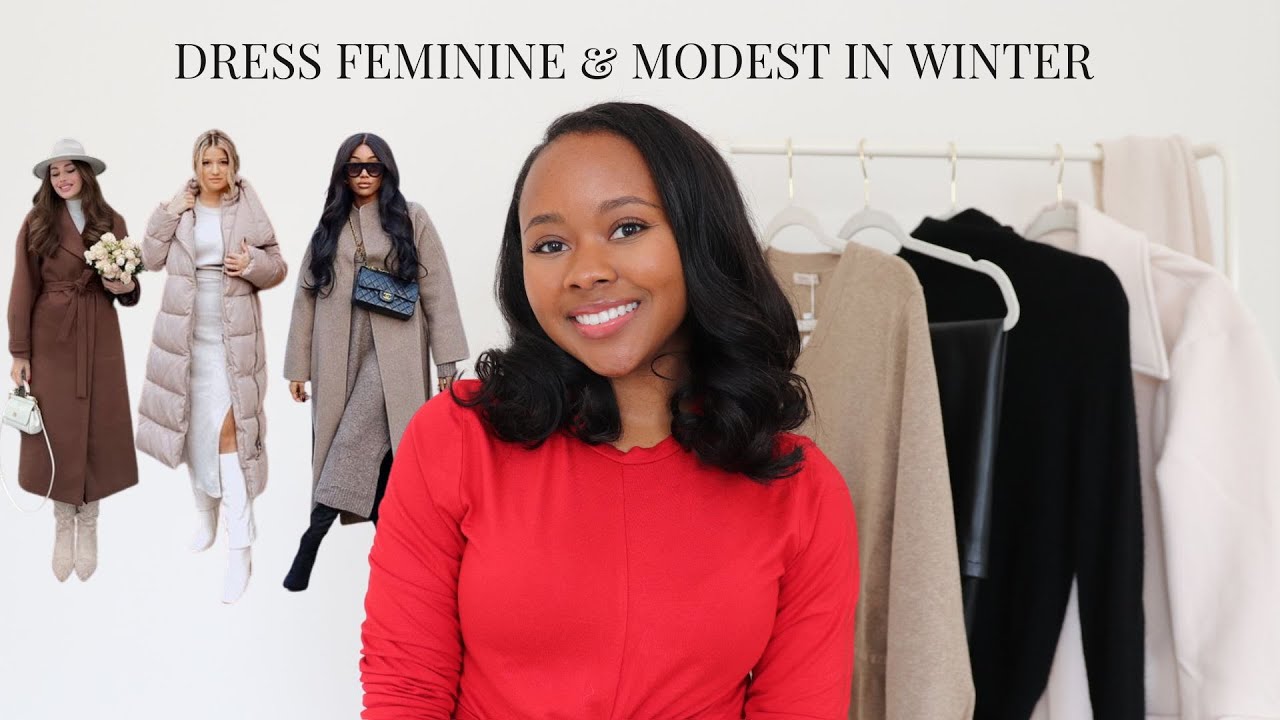 How to Dress Modestly in Cold Weather | how to dress feminine in winter