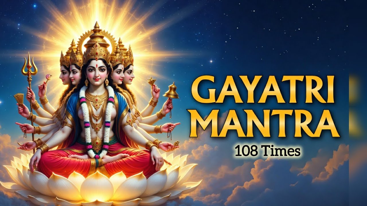 Gayatri Mantra | ॐ भूर्भुवः स्वः | Powerful Morning Mantra | गायत्री मंत्र 108 बार