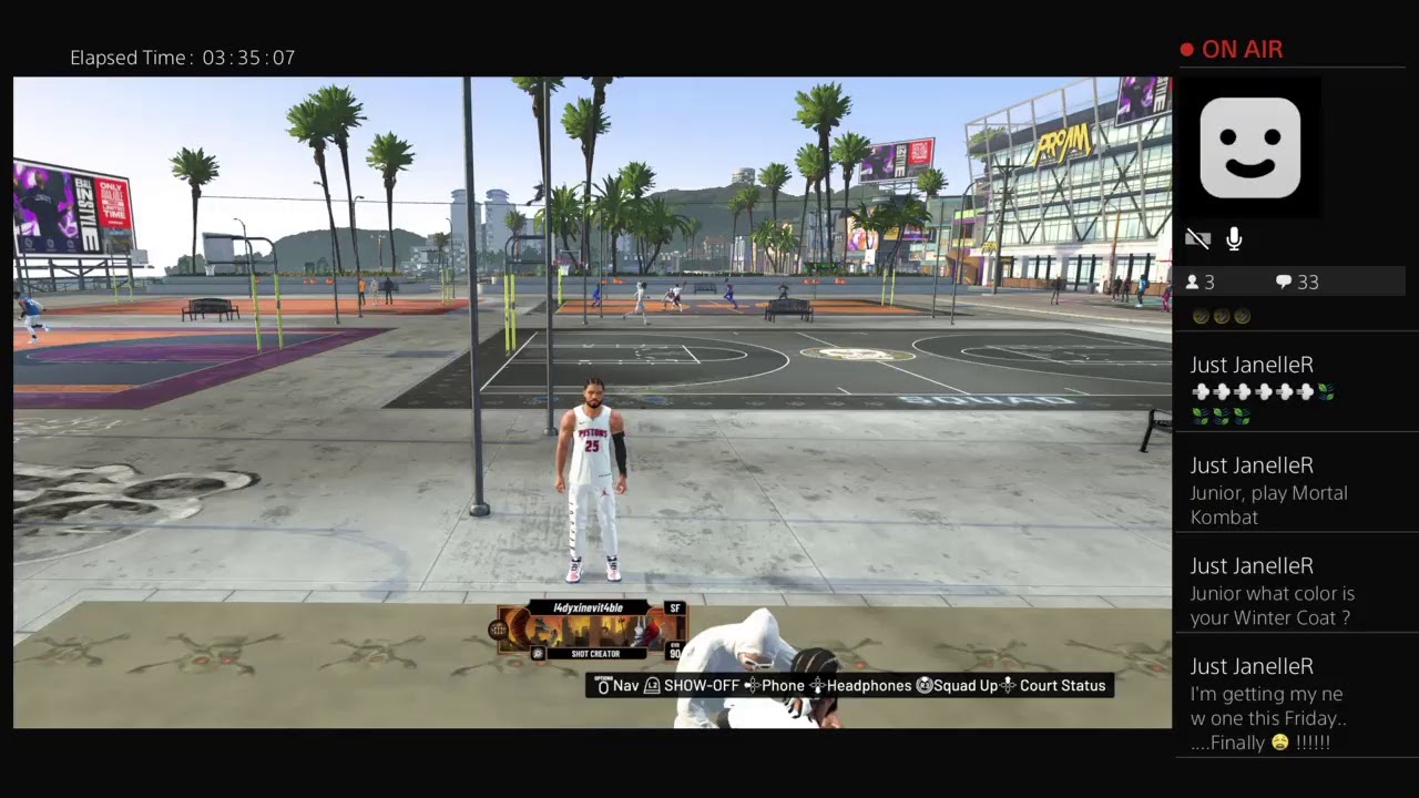 KingVee from Da RoomMates playing NBA 2k21 My career My Park