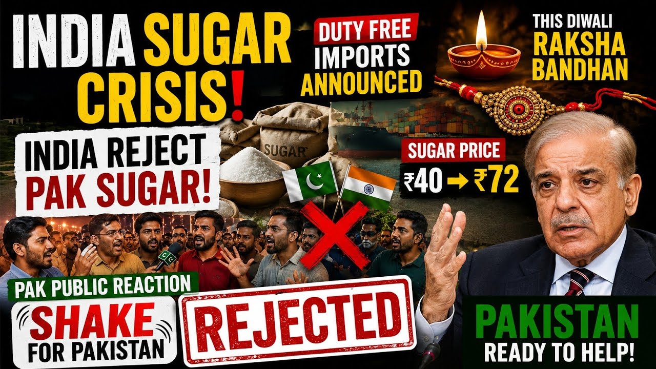 INDIA REJECTS PAKISTANI SUGAR! SUGAR CRISIS IN INDIA - PAKISTANI PUBLIC REACTIONS