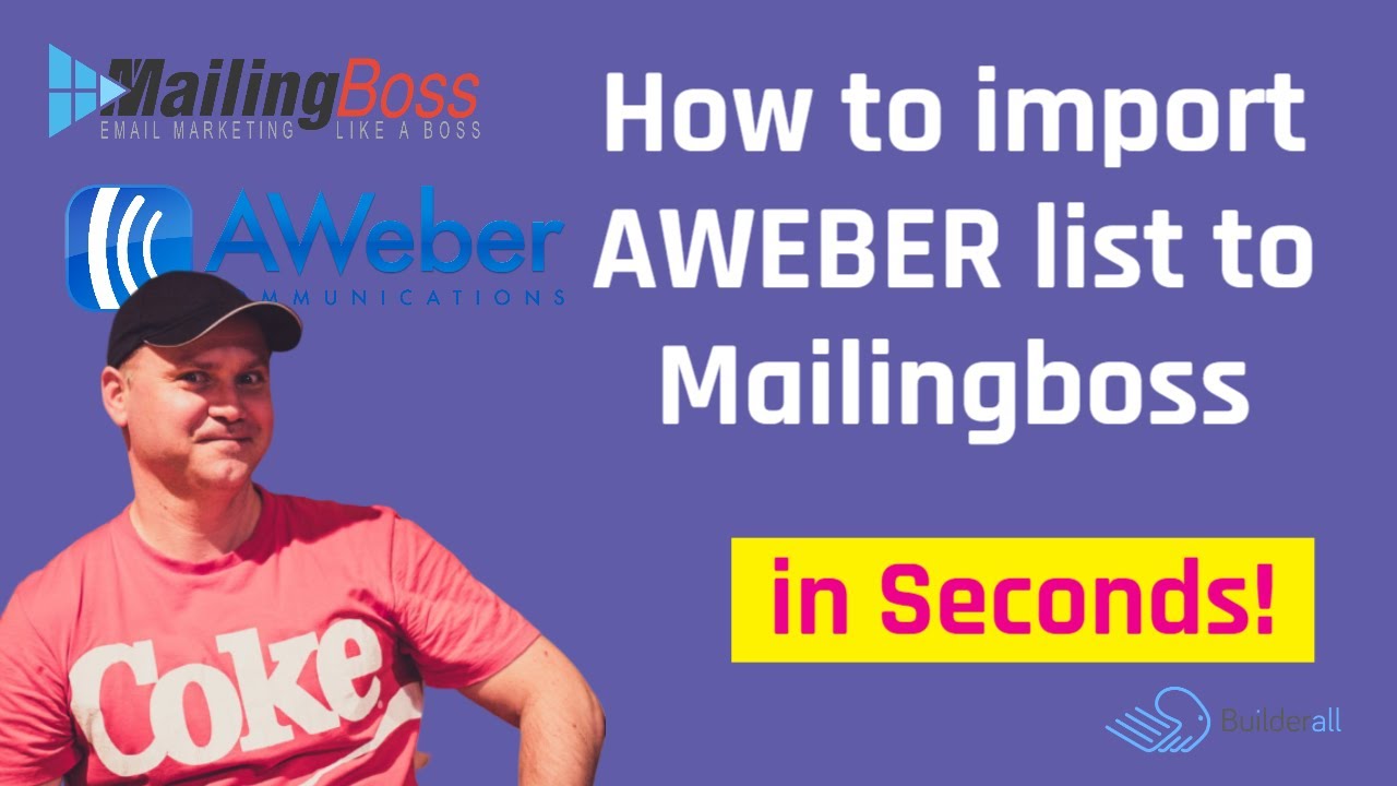How to import AWEBER list to Mailingboss ⭐  Builderall tutorial ⭐