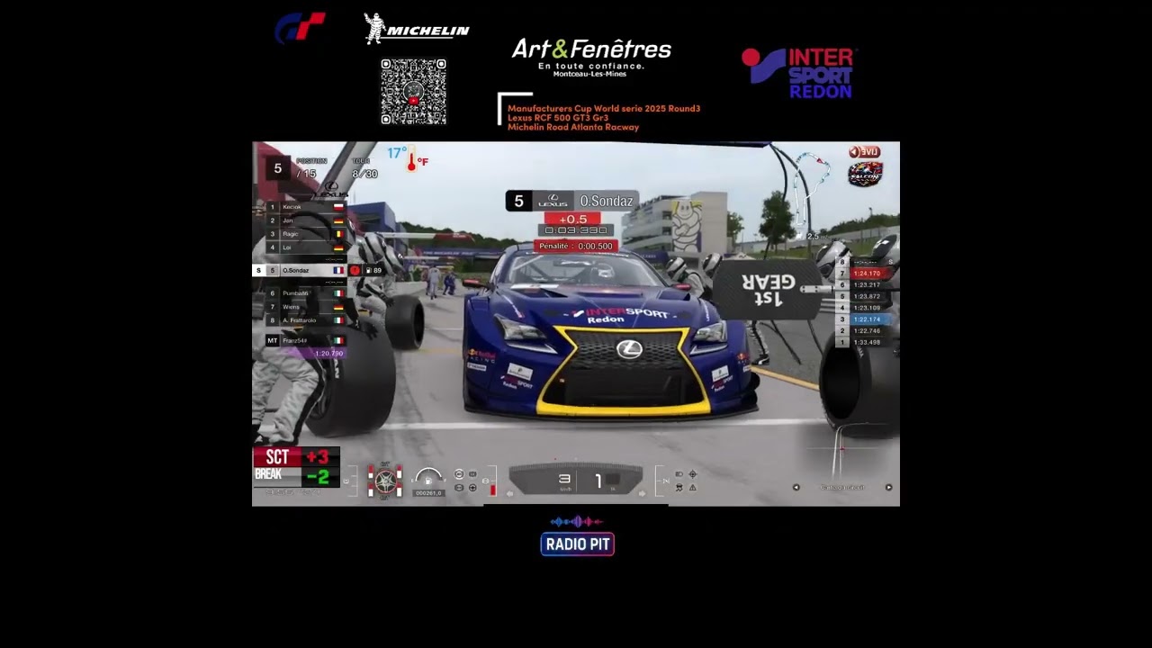 Circuit : Road Atlanta (USA)Distance : 30 tours, Position de départ : 11ème sur la grille.