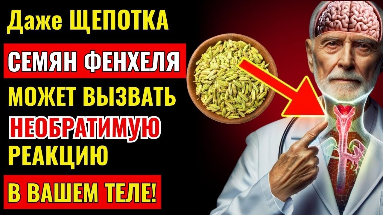 После 60? Даже ЩЕПОТКА СЕМЯН ФЕНХЕЛЯ МОЖЕТ ВЫЗВАТЬ НЕОБРАТИМУЮ РЕАКЦИЮ В ВАШЕМ ТЕЛЕ!