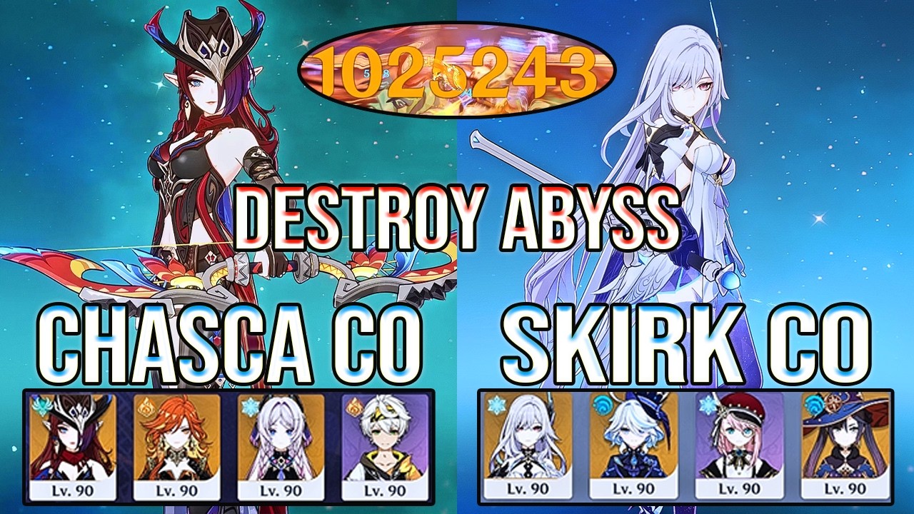 🔥 Часка и Мавуйка + Скирк УНИЧТОЖИТЬ Spiral Abyss 12 | Геншин Импакт