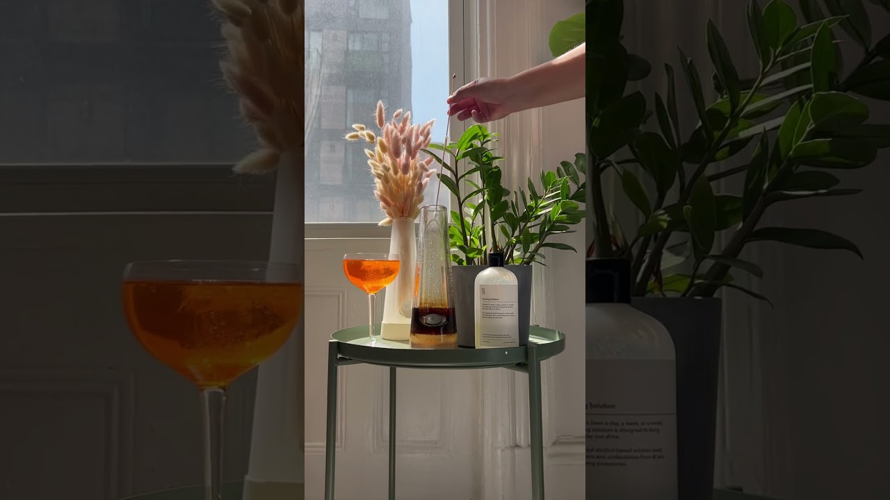 Session Goods cleaning solution works. #howtocleanabong #howtoclean #glassware