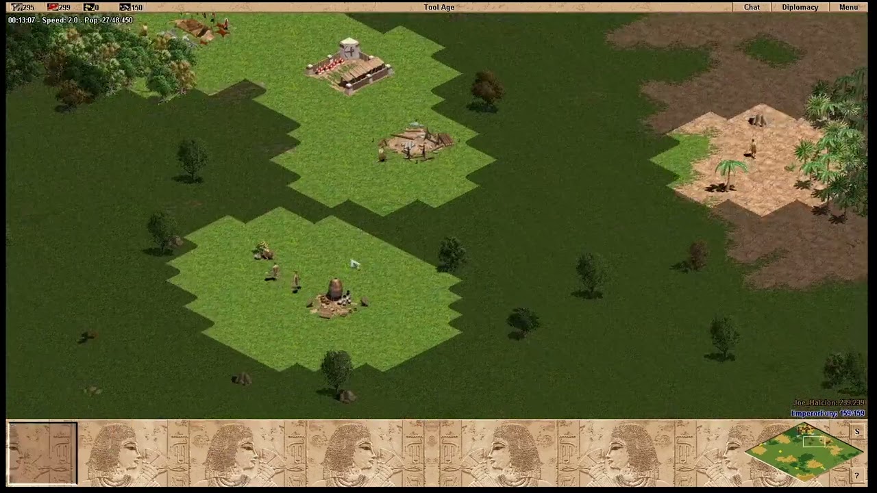 AoE 1v1 ~ Piro (Joe) vs Montaro (Emperor) ~ Game 1