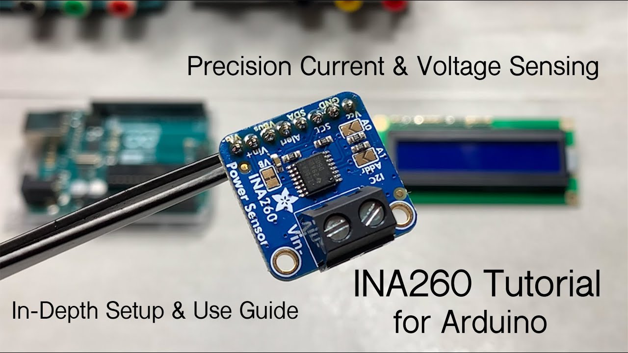Adafruit INA260 Arduino Tutorial with LCD | Precision Voltage & Current Measurement up to 15Amps