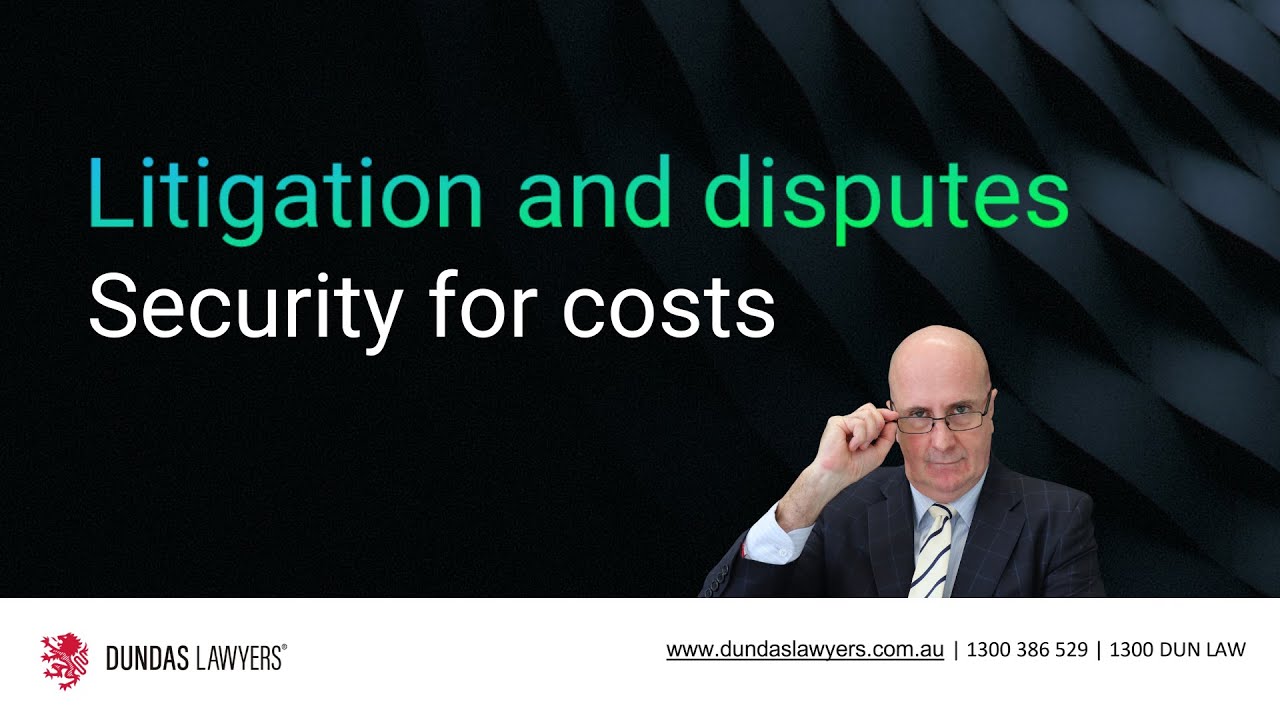 Security for costs