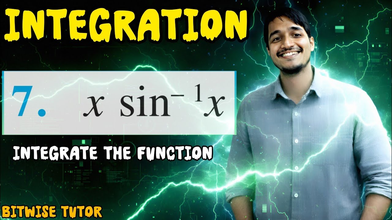 Integrate x into sin inverse x