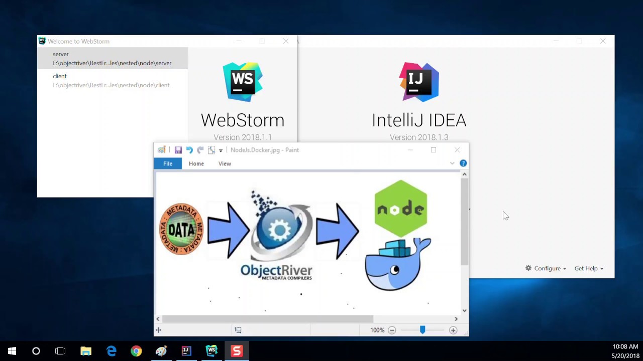 ObjectRiver Node/Docker Integration w/ No Programming