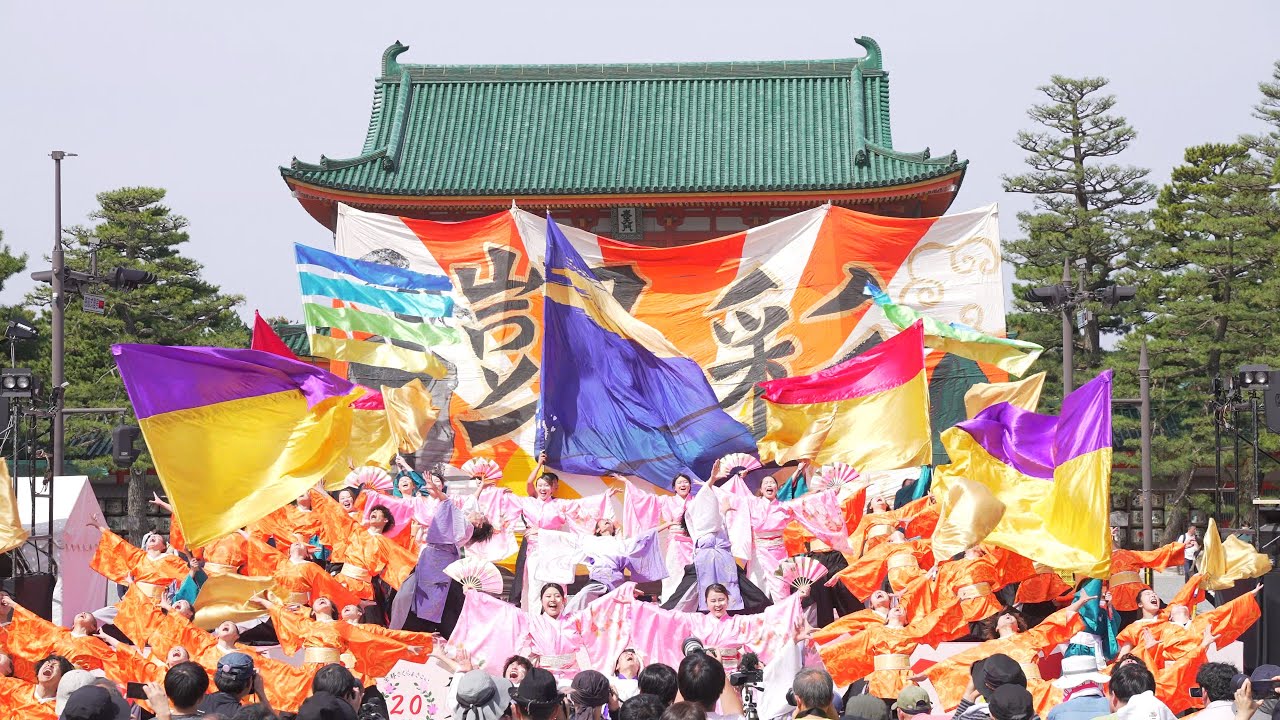 [4K] 京炎 そでふれ！彩京前線　京都さくらよさこい 2024 さくよさ 1日目 神宮道会場