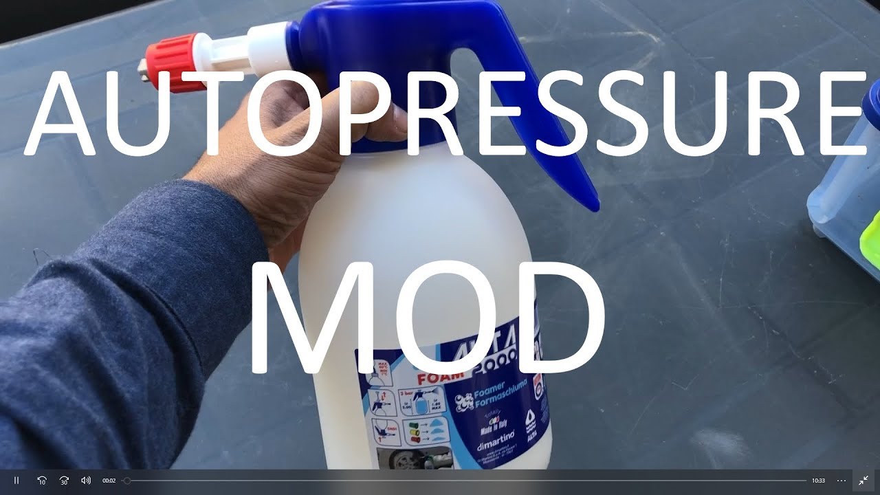 AUTO PRESSURE MOD FOR MANUAL FOAMERS