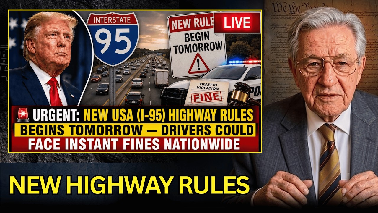 🚨URGENT: New USA (I-95) Highway Rules Begins TOMORROW &mdash; Drivers Could Face Instant Fines Nationwide
