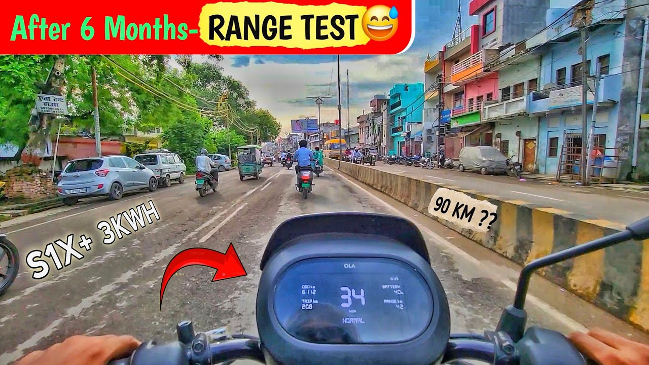 Ola S1X+ 3KWH RANGE test After 6 Months 😅 | OLA S1x 3kwh mileage test