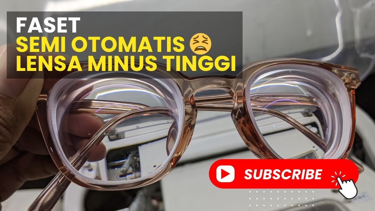 Faset semi otomatis kacamata lensa minus tinggi index 1.56