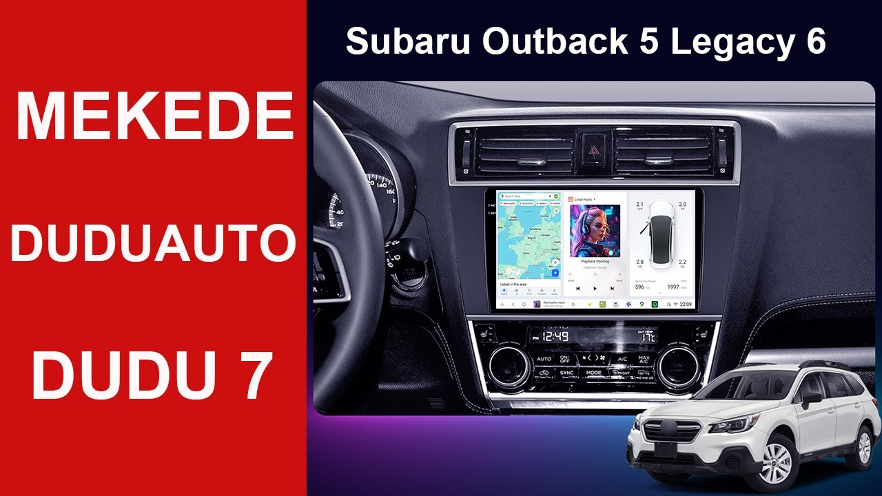 DUDUAUTO DUDU7 For Subaru Outback Legacy 2014 - 2018