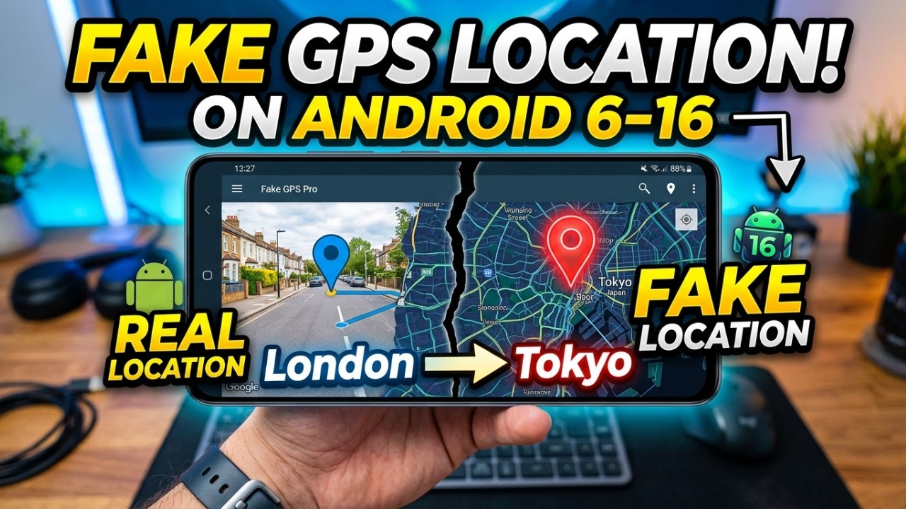 [Android6-16] How to Change GPS Location on ANY Android Phone📍
