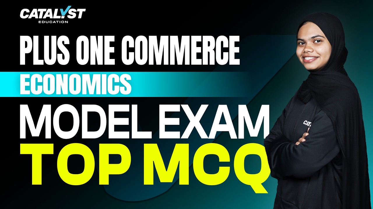 🔥 Plus One Commerce Economics Model Exam 2026 | TOP MCQ Questions | Most Expected