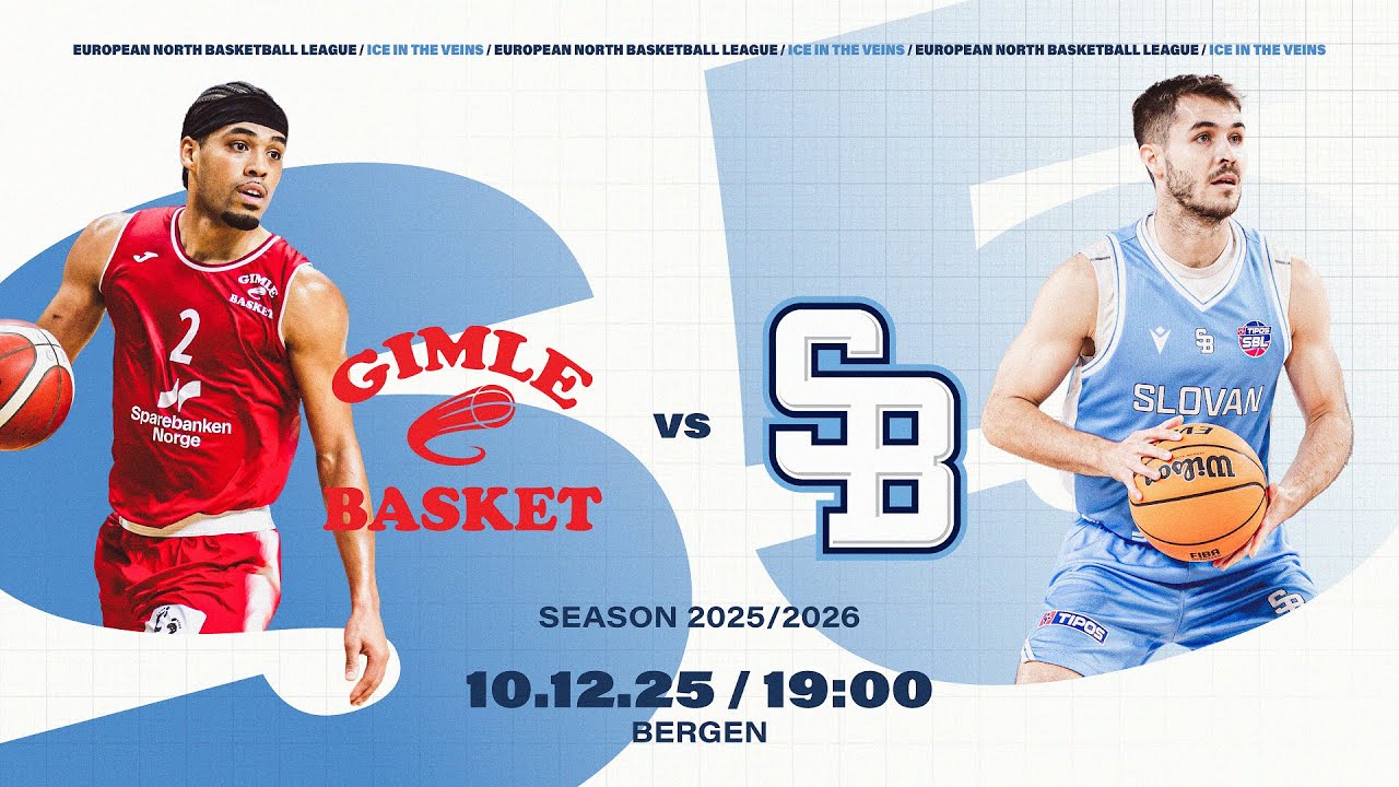 Gimle Basket v BC Slovan Bratislava | Dec 10, 2025, 7:00 PM | ENBLeague 2025/26