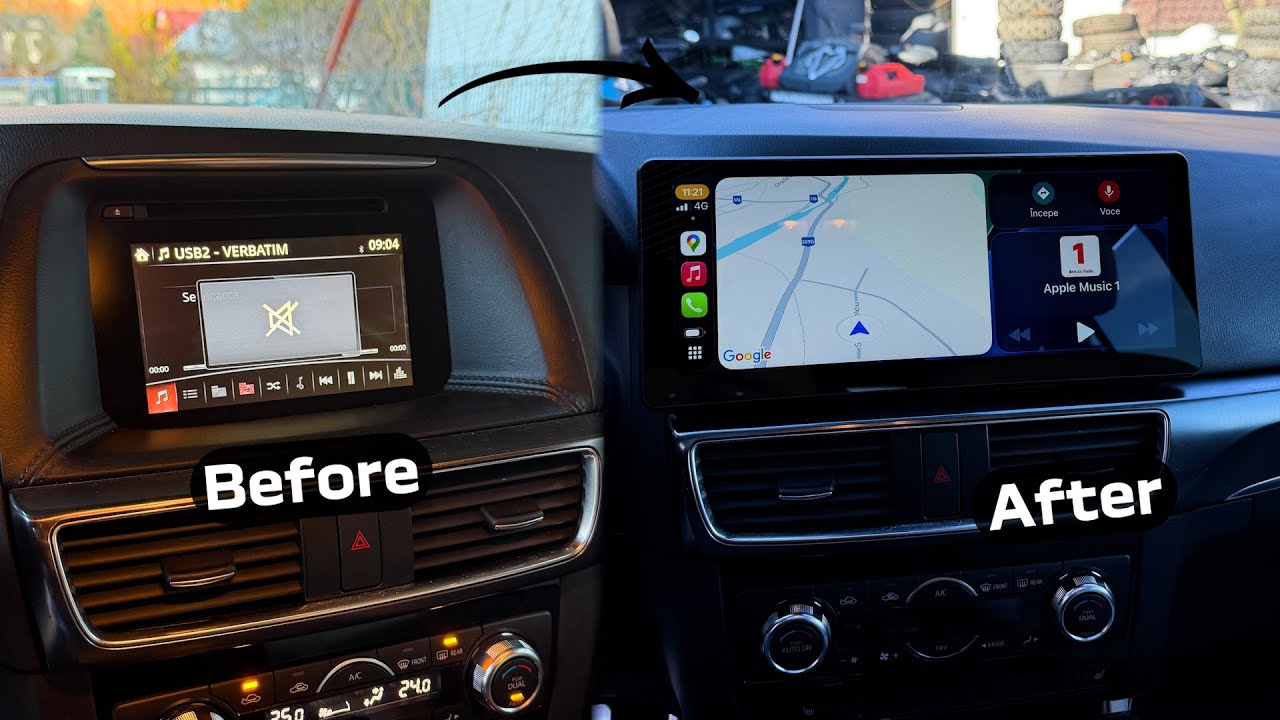 Как установить экран CarPlay в Mazda CX-5