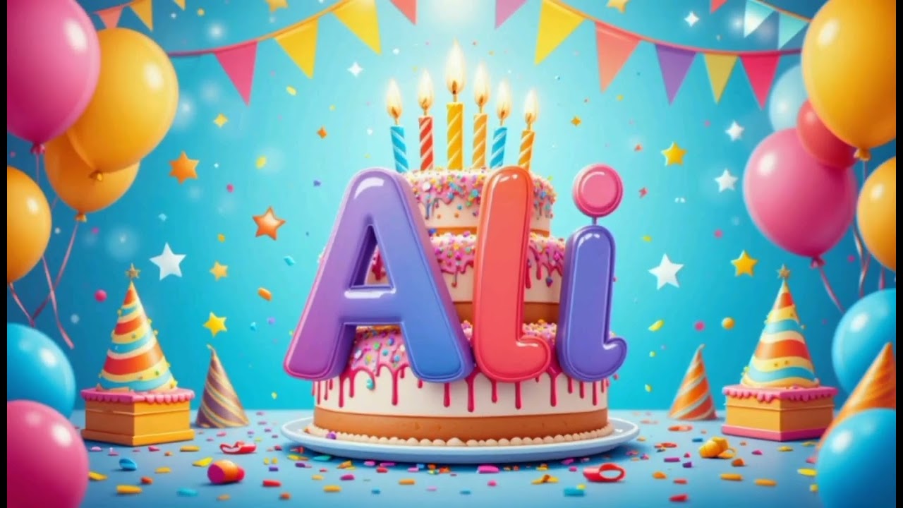 🎉 Happy Birthday Ali 🎂 | Special Birthday Song  | Happy Birthday to Ali Song