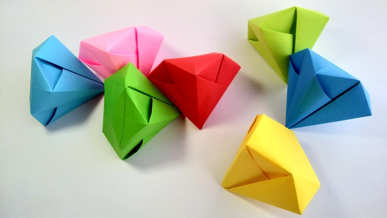 Cómo hacer un DIAMANTE de Papel Origami