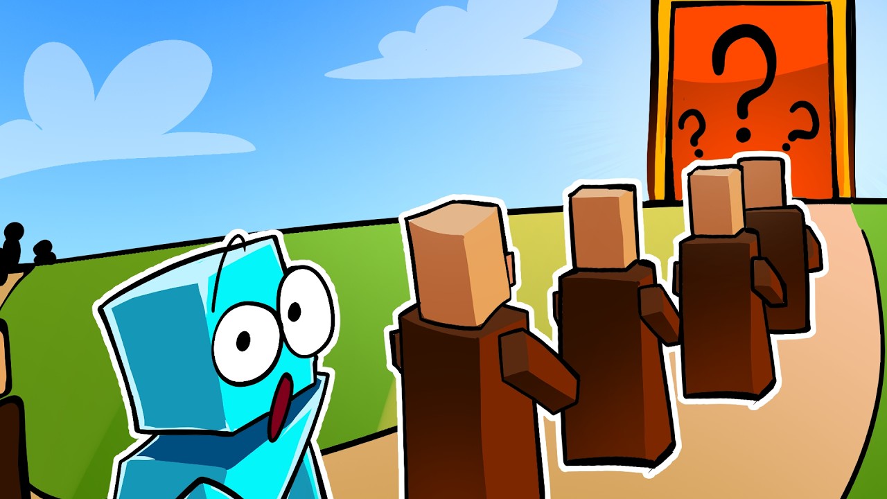Venci no Servidor de Pegar Filas no Minecraft!