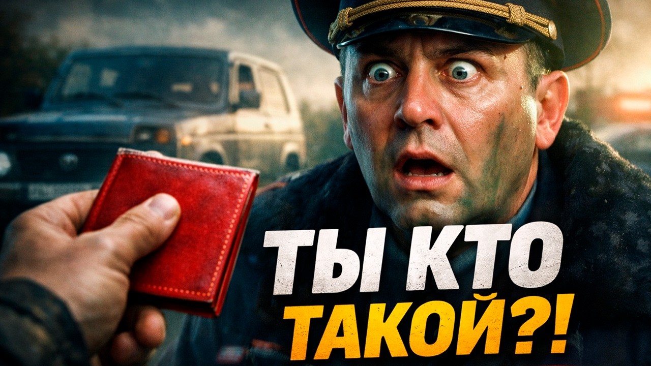 Майор позеленел, увидев КРАСНУЮ КНИЖКУ водителя Нивы! Он не знал, КОГО остановил...