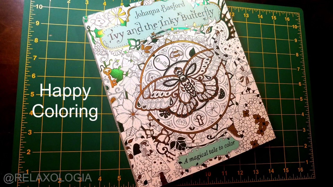 Flip Through Ivy And The Inky Butterfly coloring book by Johanna Basford #inkyivy