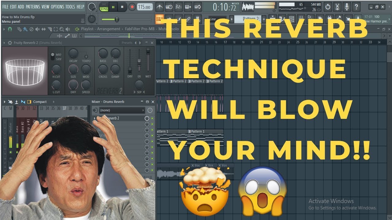 How to use REVERB properly on Drums: FL Studio Tutorial