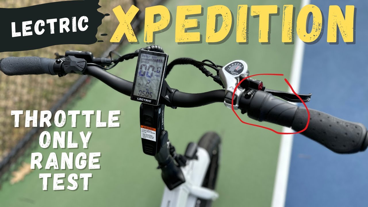 Lectric XPedition Throttle Only Range Test | Amazing Range!