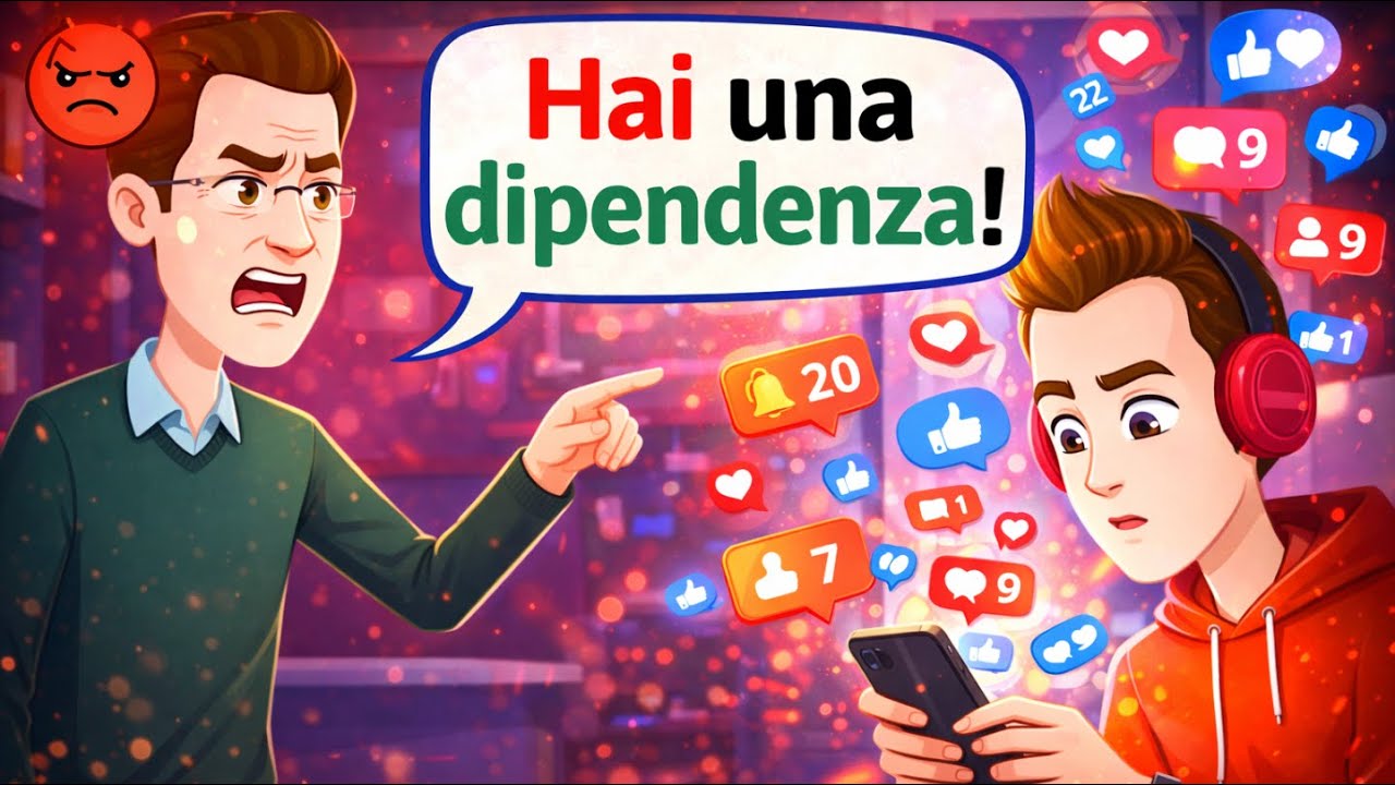 Hai una dipendenza! 📱 | Conversazione in italiano (Storia reale)
