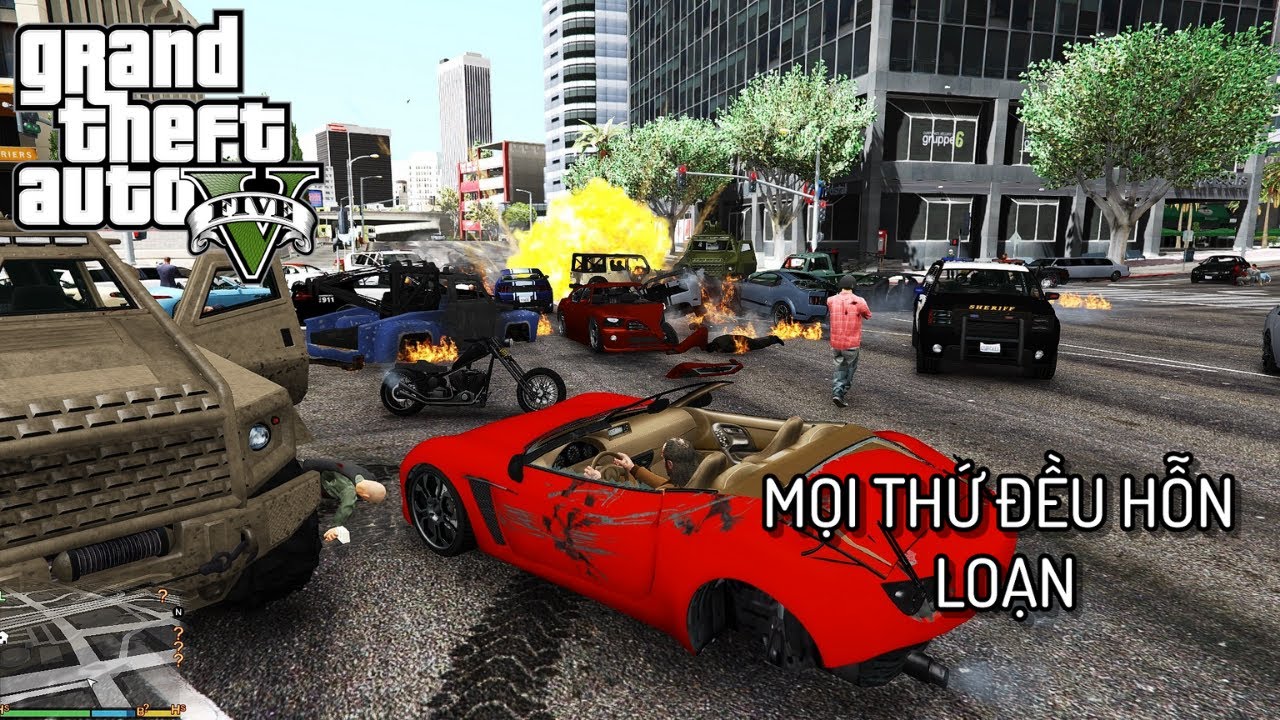 GTA V nhưng MỌI THỨ ĐỀU HỖN LOẠN