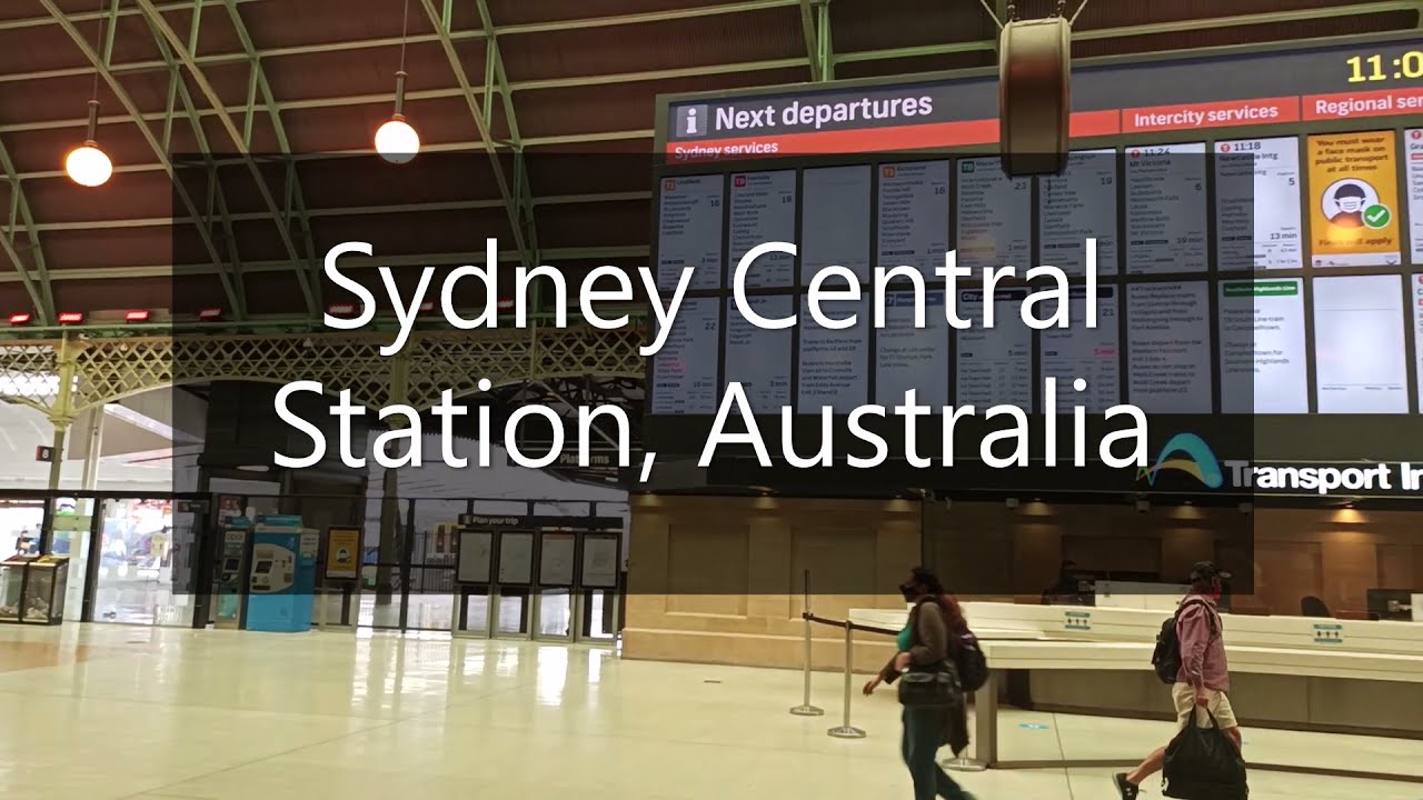 Sydney Central Station, One of The Largest Train Stations in Australia