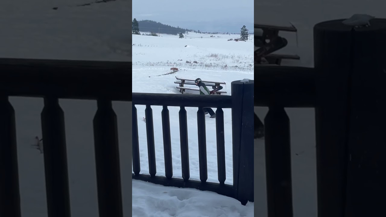 Chill Backyard Sesh #chill #ski #viralvideo