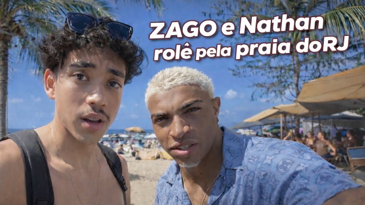 ZAGO e NATHAN ROLÊ NA PRAIA DO RJ!!