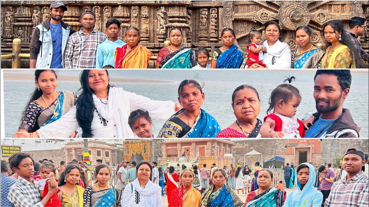 Family 👪 Tour || Konark Sun ☀️Temple🛕- Changrabha Beach🏖- Puri Jagannath Temple🛕 🙏😍😎