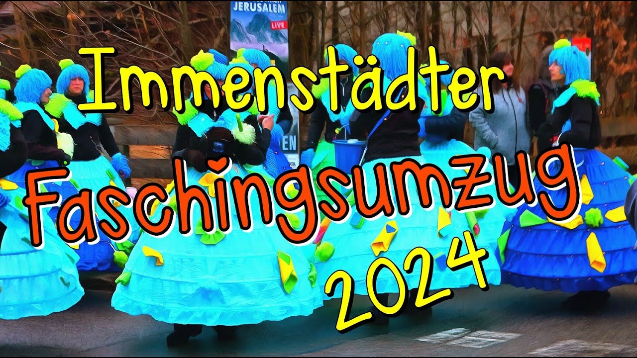 Immenstadt Faschingsumzug 2024 (Nachtumzug) alle Gruppen - original Audio